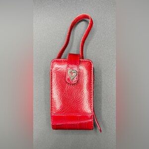 VINTAGE BRIGHTON  Embossed Leather Cell Phone or 
Hand sanitizer Carrying Case.